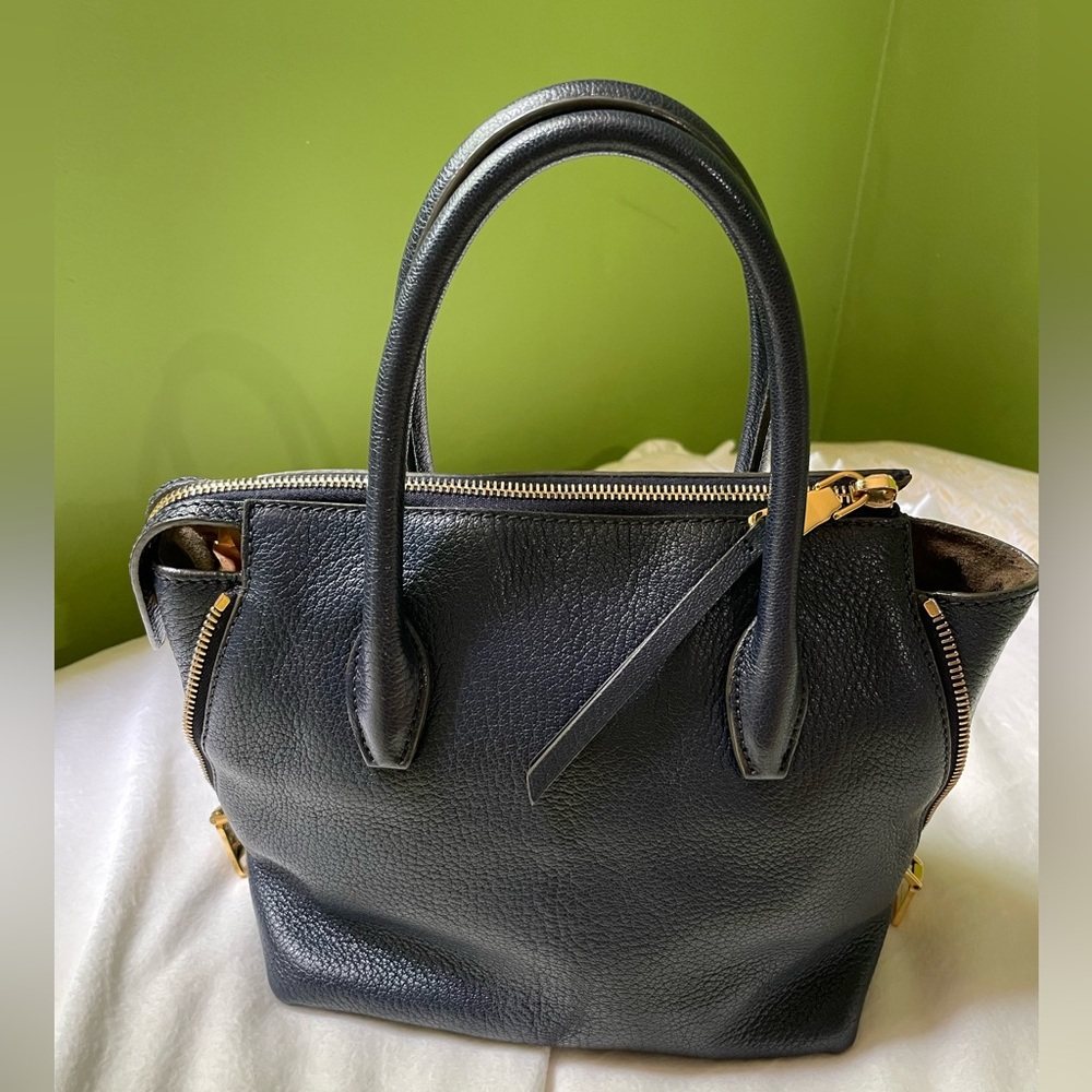 Miu Miu Navy Small Tote Bag w/ Crossbody Strap 💙 - Picture 2 of 11
